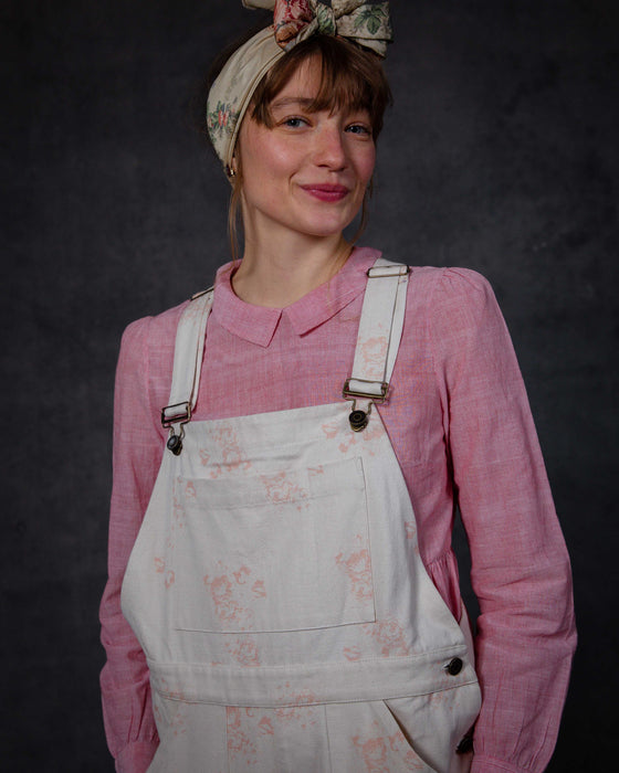 Dungarees in Canvas Hatley Pink