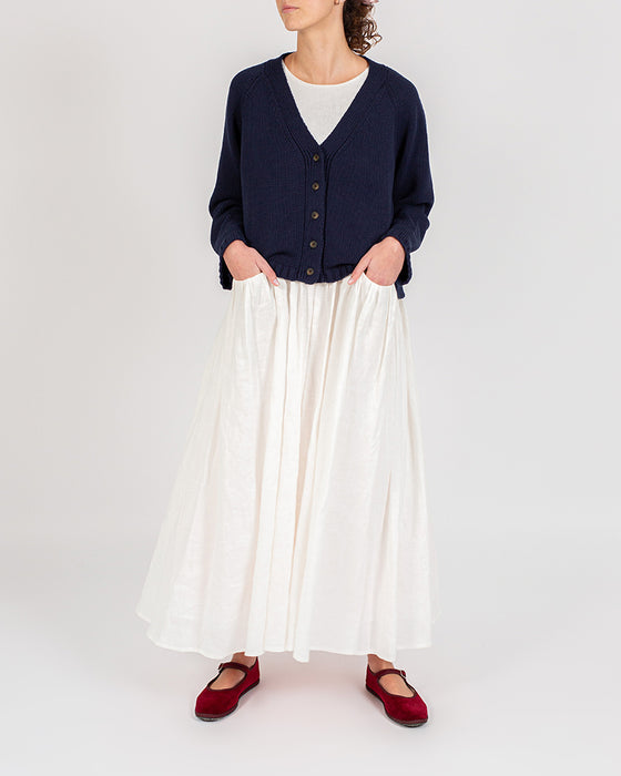 Big Cardigan in Navy Organic Cotton