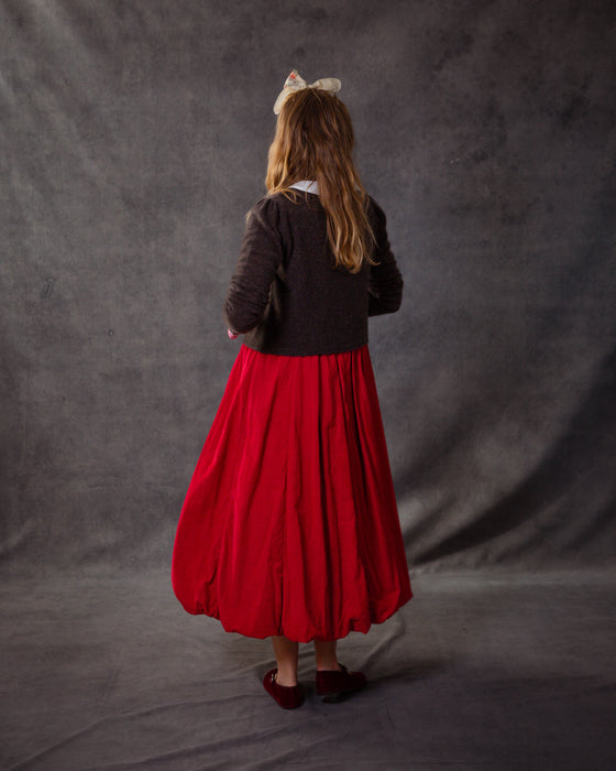 Elizabeth Cardigan in Brown Cashmere