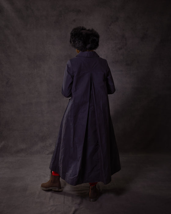 Dolly Coat in Navy Wax Cotton