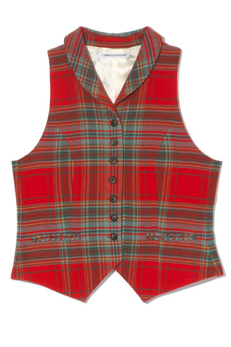 Dandy Waistcoat in Royal Stuart Tartan