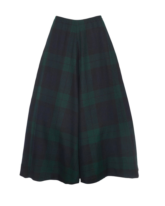 Faversham Skirt in Black Watch Merino