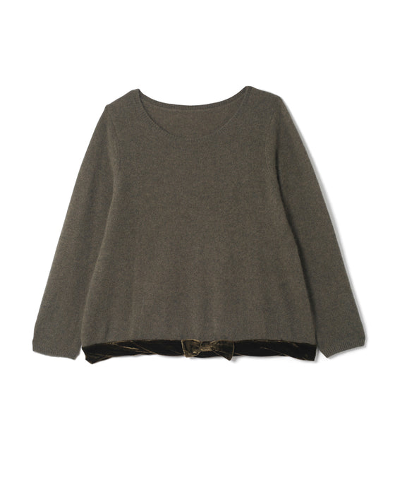 Hannah Sweater in Dark Green Cashmere