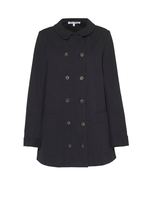 Herbert Jacket in Soft Navy Canvas