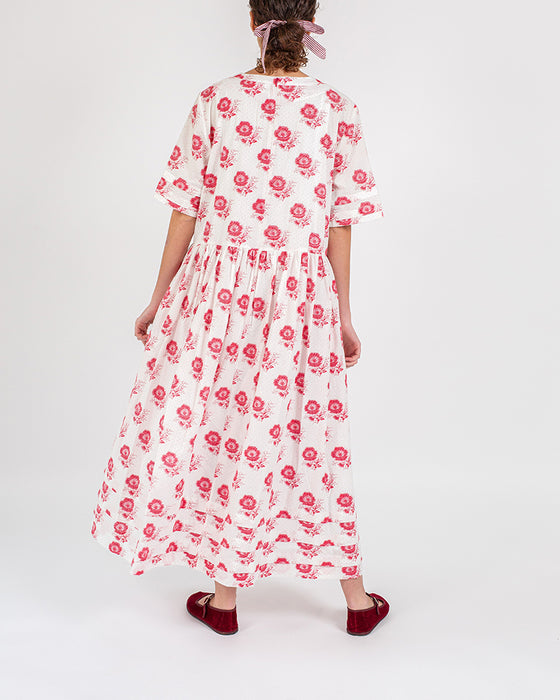 Luca Dress in C&R Flora Hand Block Print