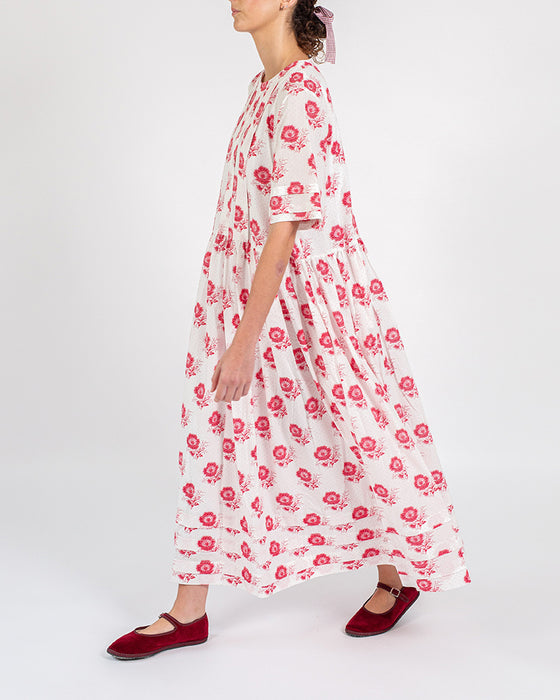 Luca Dress in C&R Flora Hand Block Print