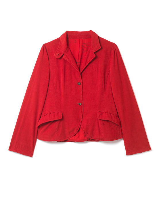 Organic Jacket in Vintage Red Needlecord