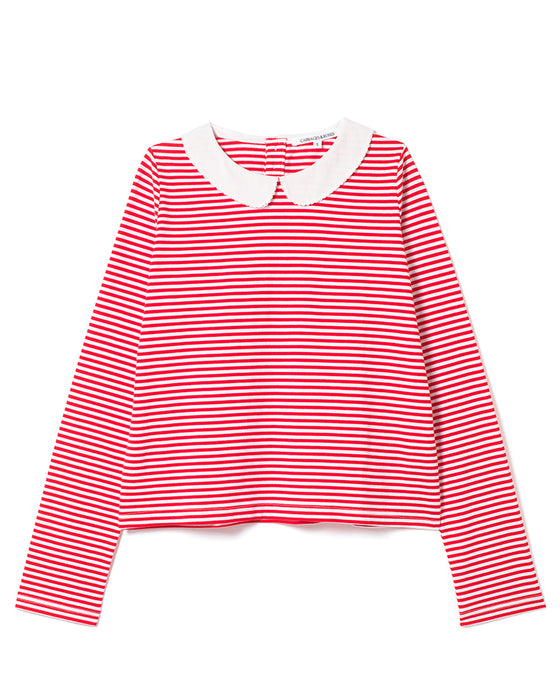 Peter Pan T-Shirt in Red Stripe Organic Cotton
