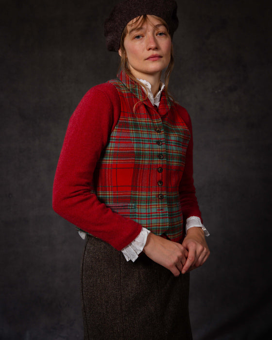 Dandy Waistcoat in Royal Stuart Tartan