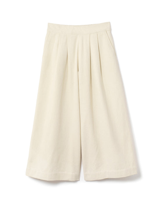 Tati Trousers in Cream Canvas